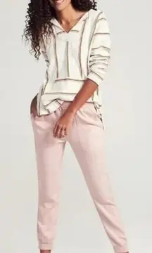 Faherty Arlie Day‎ Linen Blend Jogger Pant in Light Pink Size Medium