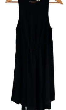 Wilfred Black Lavoisier Dress size Small Sleeveless Belted Cinched Shift Scoop