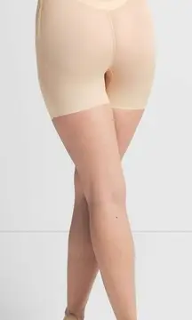 Skims Low Back Short Women’s 2X Nude Sheer Sculpt Shapewear Mid Thigh Support