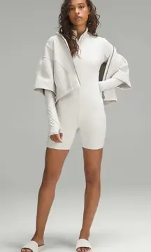 Lululemon NWT Tight Fit Lined Long Sleeve Onesie Romper Bone Size M