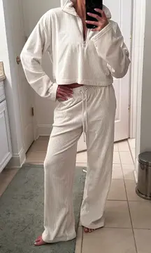 Fabletics Sweat Set White