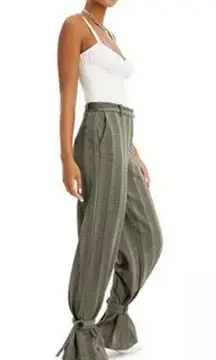 Danielle Bernstein  Herringbone pants with pockets