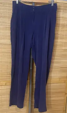 Vintage Pendleton purple 100% silk trousers pants slacks EUC size 12