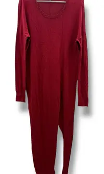 Universal Standard Asymmetric‎ Tunic Sweater Women’s Size XS Red Long Sleeve