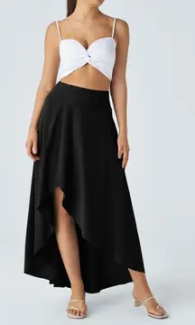 NWT Halara “Breezeful” Skirt. High waisted low ruffle 2 in 1 (built in shorts) M