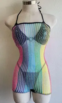 Shimmer Time Lurex Rainbow Romper