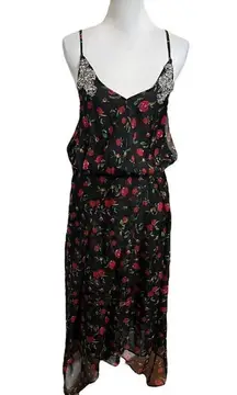 Dodo Bar Or Valentina Dress Midi Length Embellished Floral Womens Size IT44 US 8