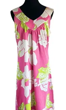 Lilly Pulitzer SilkJersey Dress 73% silk, cotton size Medium