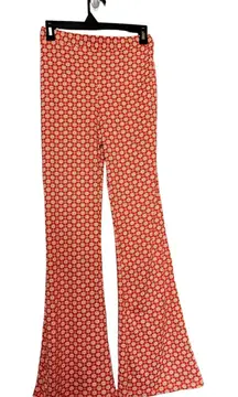 Wild Fable floral orange‎ flared leggings size XS