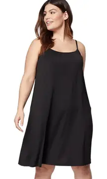 32 Degrees Cool New Heather Gray Built in Bra Spaghetti Strap Dress #Pk