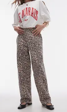 leopard print jeans