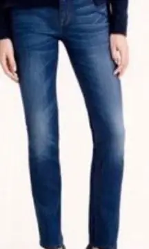 J. Crew Dark Blue Reid High Rise Skinny Stretchy Jeans 29