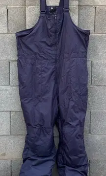 Women's All in Motion BLACK Snow Bib Overalls XL