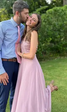 Lulus dust rose maxi dress