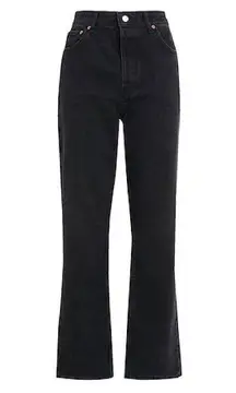 Topshop Baggy Denim Pants in Black