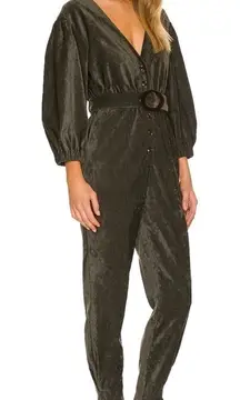 NWT Tularosa‎ Meira Jumpsuit in Olive Green Size Large