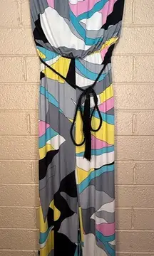 Ariella Multicolor Abstract Jumpsuit