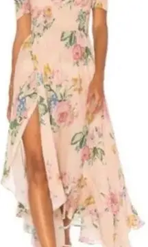 AUGUSTE THE LABEL Boheme Goddess Maxi Dress Blush Floral Print Size 8