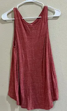 Old Navy Womens Tank‎ Top Sleeveless Heather Red Casual Basic Medium