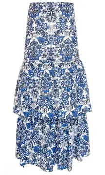 Anna Cate Amelia Midi Maxi Skirt in Bright Royal Sz. S