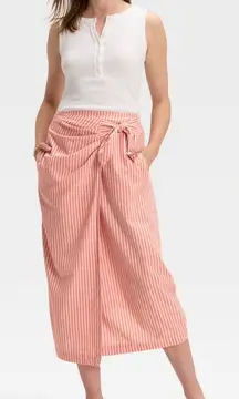 Universal Thread Pink Striped Midi Skirt