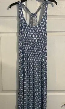 OLD NAVY Light Blue/Navy/White Dress