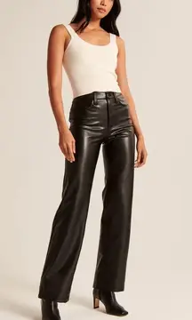 Abercrombie & Fitch the 90’s Relaxed High Rise Leather Pants