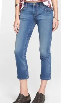 Free‎ People ‘Slim Kick’ Crop Jeans Blue 26