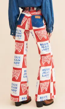 Wrangler Wanderer Blue Jean Baby High-Rise Flare Jeans Sz 30