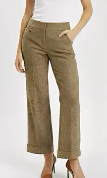 Stoosh Womans Speckled Pants Sz S-M Brown Fall Autumn Trousers Office Work Y2K