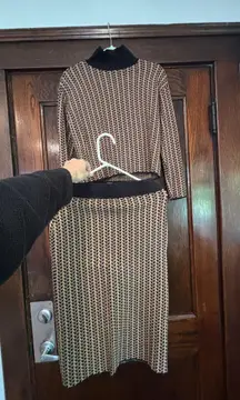 Skirt and Long Sleeve Sweater Set