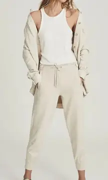 Reiss Shannon Jogger‎ Side Paneled Beige Size M Loungewear Sweatpants