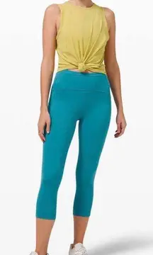 - Swift Speed High-Rise Crop 21" Hawaiian Blue Athletic Legging Gym