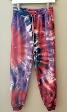 Chaser Tie Dye Sweatpants Purple/Blue Sz Small