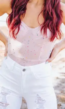 Mesh Star Bodysuit