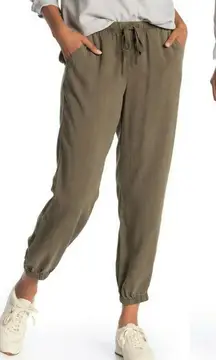 Cloth & Stone Anthropologie Easy Jogger Drawstring‎ Pants Olive Green Size XS