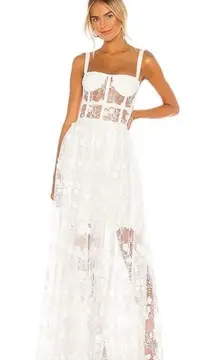 Bronx and Banco + Revolve Scarlett Maxi Dress in White