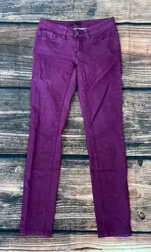 PrAna Women's Purple Skinny Jeans‎ Size 2 Mid-Rise Classic Five-Pocket Design