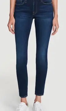 Frame Le Skinny De Jeanne Mid Rise Jeans In Augusta‎ Size 24