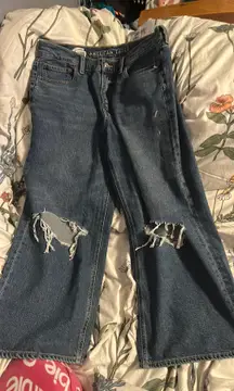 American Eagle 90s Wide Leg Crop Jeans