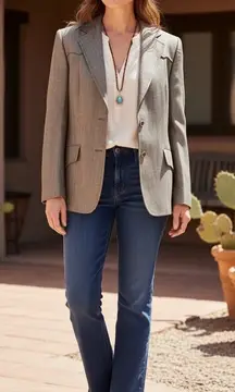 Ms Prestrige West Blazer Jacket Equestrian Horse Riding Top Western S/M NEW VTG