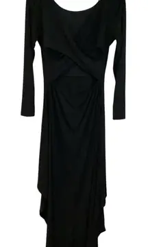 VENUS Black Sexy Backless Long Sleeve Dress Size M