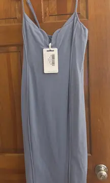 Here comes the sun blue Spaghetti Strap Dress