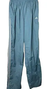 Adidas Y2K Light Blue 3 Stripe WindPants Track Pants Women's Size Large