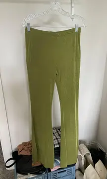 Green Flare Pants