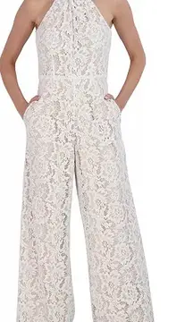 JULIA JORDAN
Women's Lace Twist-Neck Jumpsuit