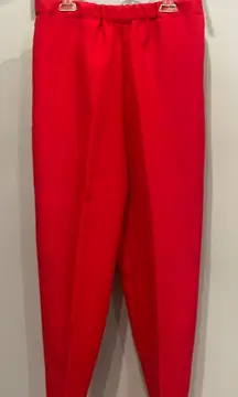Right red handmade ladies dress pants