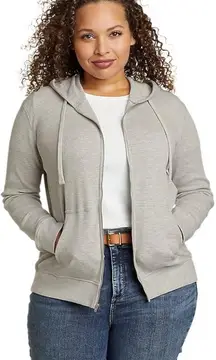 Eddie Bauer Gray Myriad Women's Thermal Hoodie Jacket Size Medium