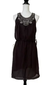 NWT  For Maggy Boutique Chocolate Color Dress, Sz 6