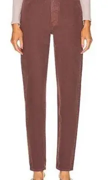 Mother Snacks High Waist Twizzy Skimp French Roast Brown Denim Jean Womens SZ 25